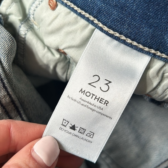 Mother denim jeans the dropout in graffiti girl wash size 23 - Picture 8 of 8